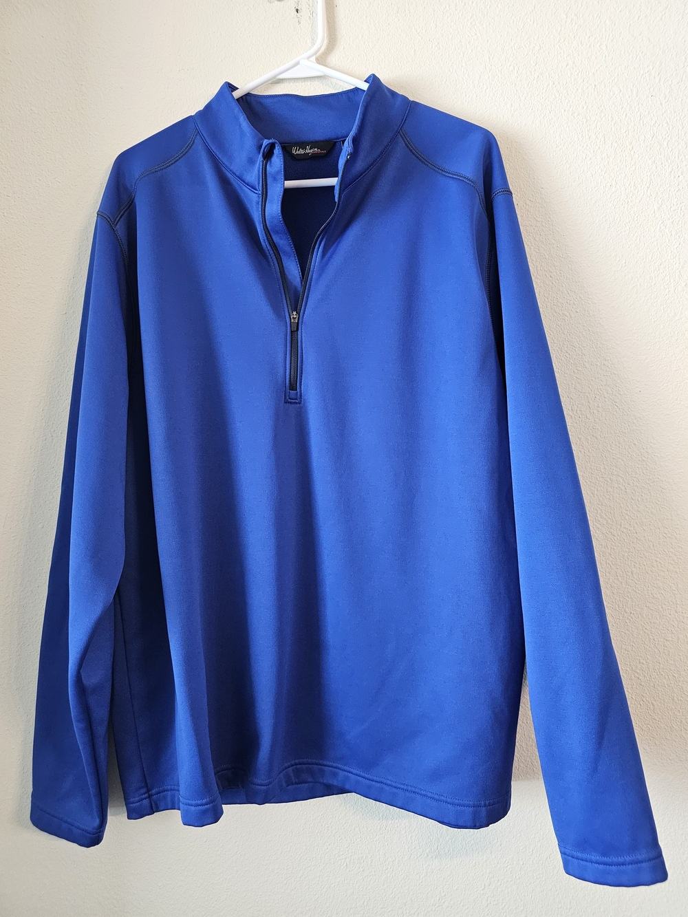 Walter Hagen Men's Royal Blue Quarter-Zip Sweater